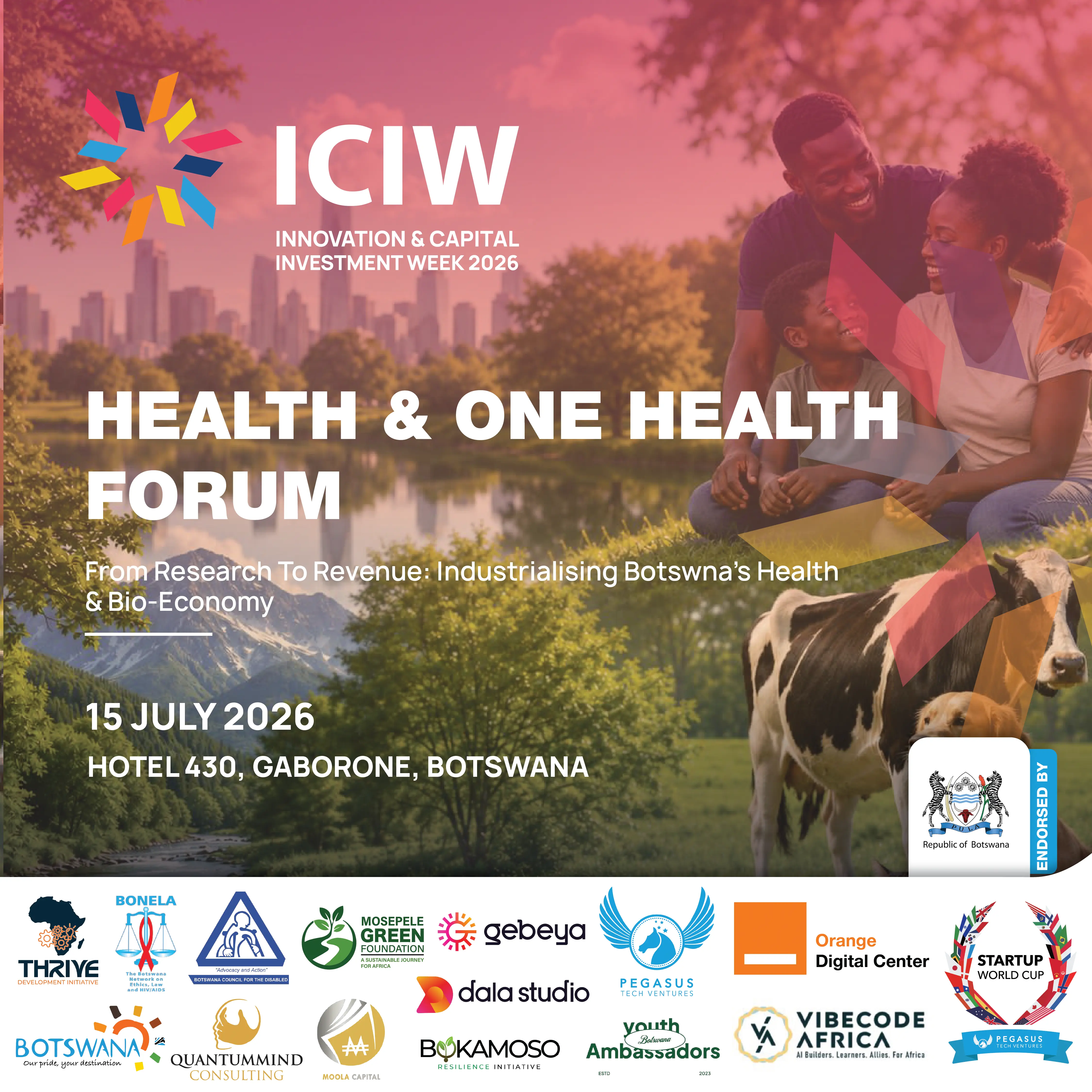 Health & One Health Innovation Forum flyer